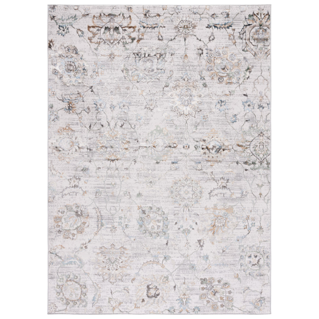 SAFAVIEH Bel Air Collection BLA238B Beige / Grey Rug Image 8