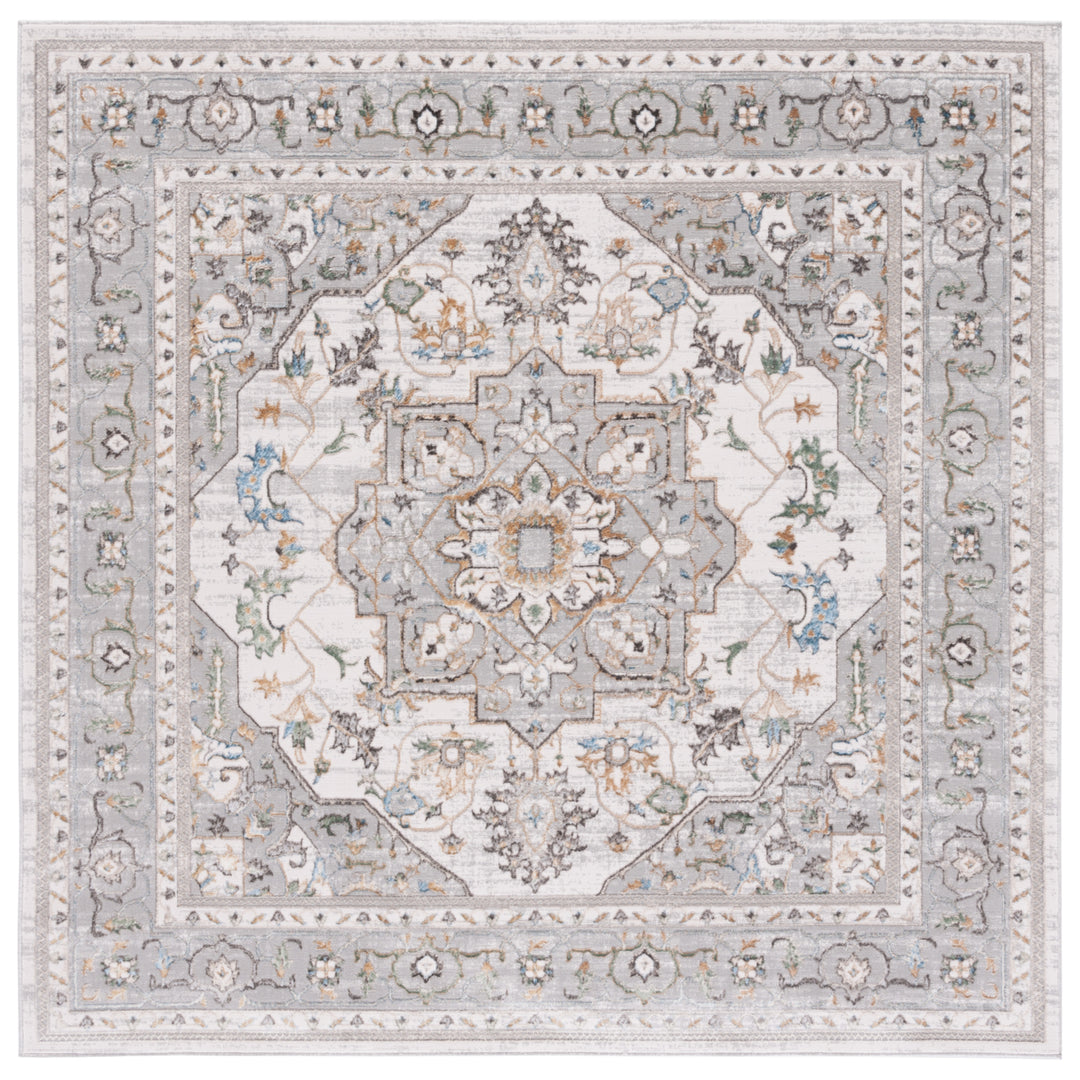 SAFAVIEH Bel Air Collection BLA242F Grey / Light Grey Rug Image 4