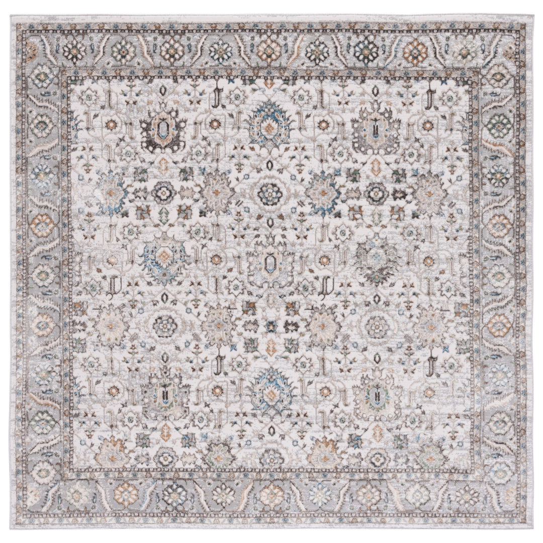 SAFAVIEH Bel Air Collection BLA246B Beige / Grey Rug Image 4