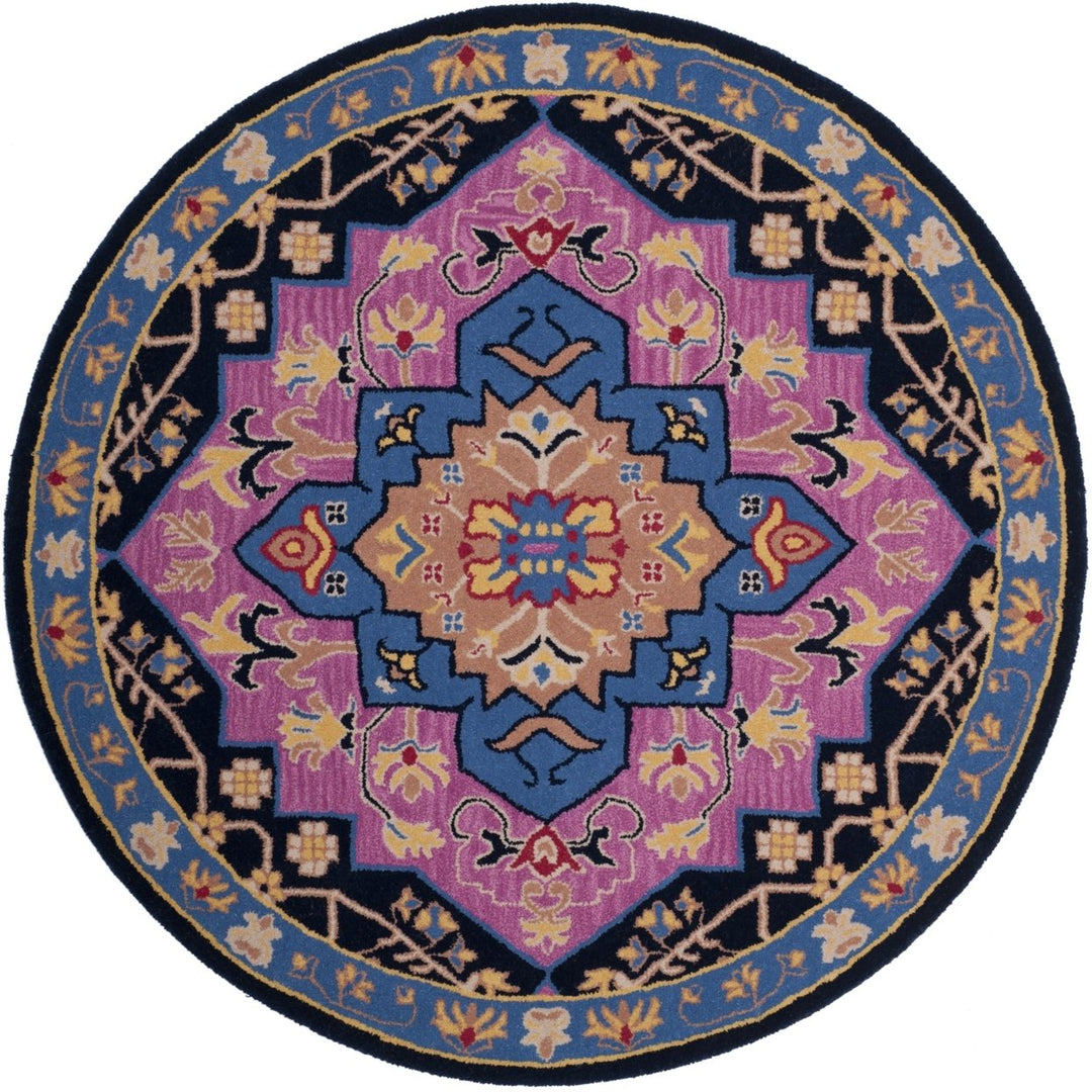 SAFAVIEH Bellagio BLG506A Handmade Pink / Multi Rug Image 4