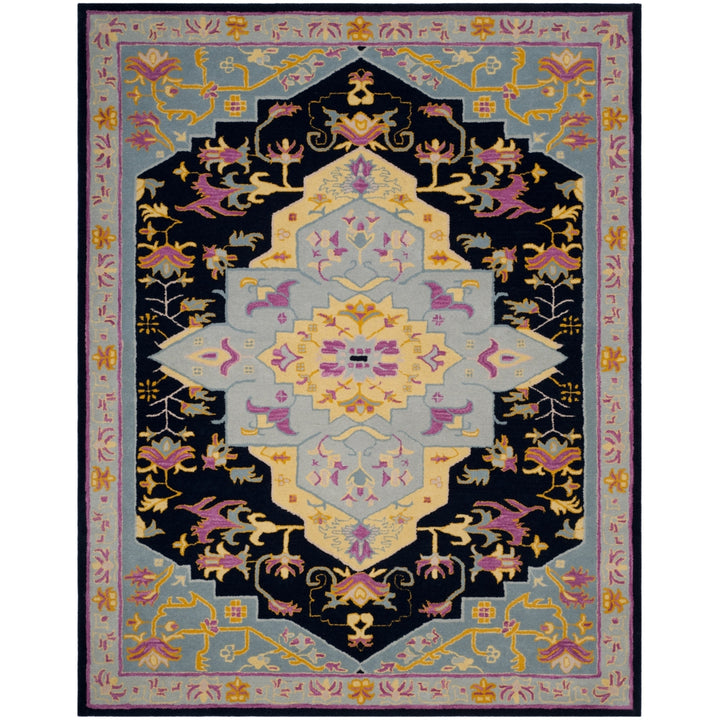 SAFAVIEH Bellagio BLG506C Handmade Navy Blue / Multi Rug Image 1