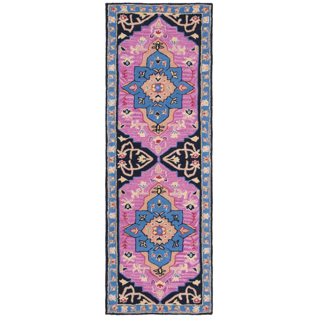 SAFAVIEH Bellagio BLG506A Handmade Pink / Multi Rug Image 5