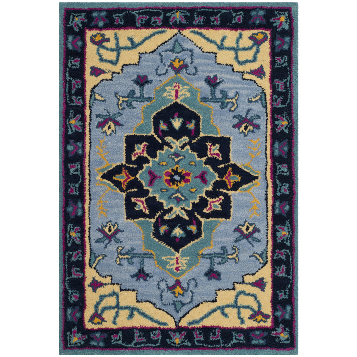 SAFAVIEH Bellagio BLG506B Handmade Light Blue /Multi Rug Image 8