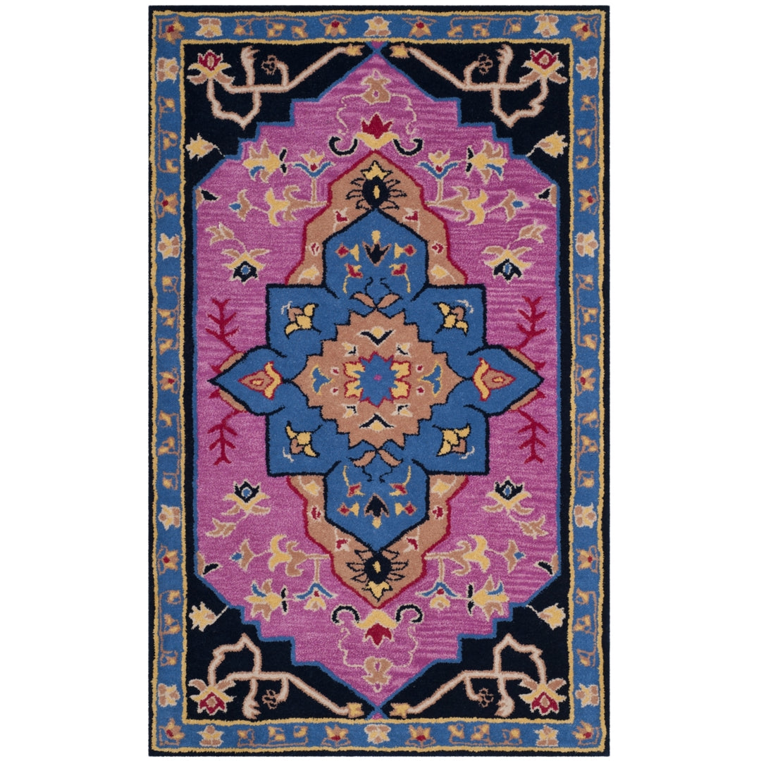 SAFAVIEH Bellagio BLG506A Handmade Pink / Multi Rug Image 9