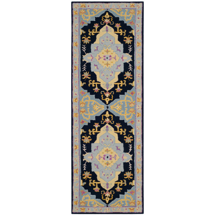 SAFAVIEH Bellagio BLG506C Handmade Navy Blue / Multi Rug Image 5