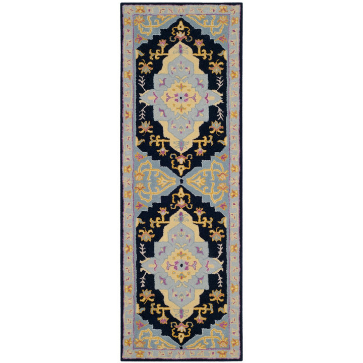 SAFAVIEH Bellagio BLG506C Handmade Navy Blue / Multi Rug Image 1