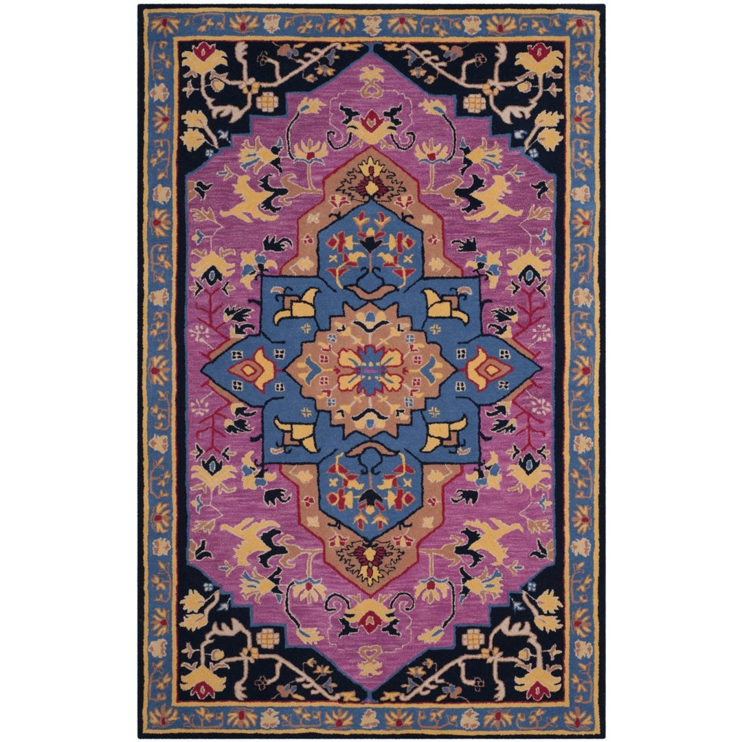 SAFAVIEH Bellagio BLG506A Handmade Pink / Multi Rug Image 1