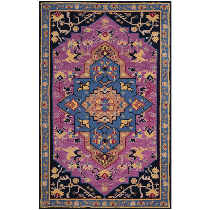 SAFAVIEH Bellagio BLG506A Handmade Pink / Multi Rug Image 1