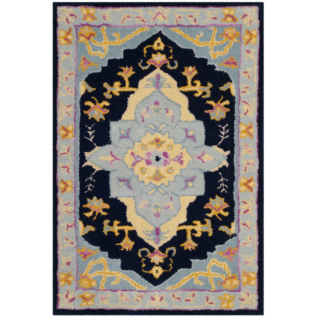 SAFAVIEH Bellagio BLG506C Handmade Navy Blue / Multi Rug Image 8