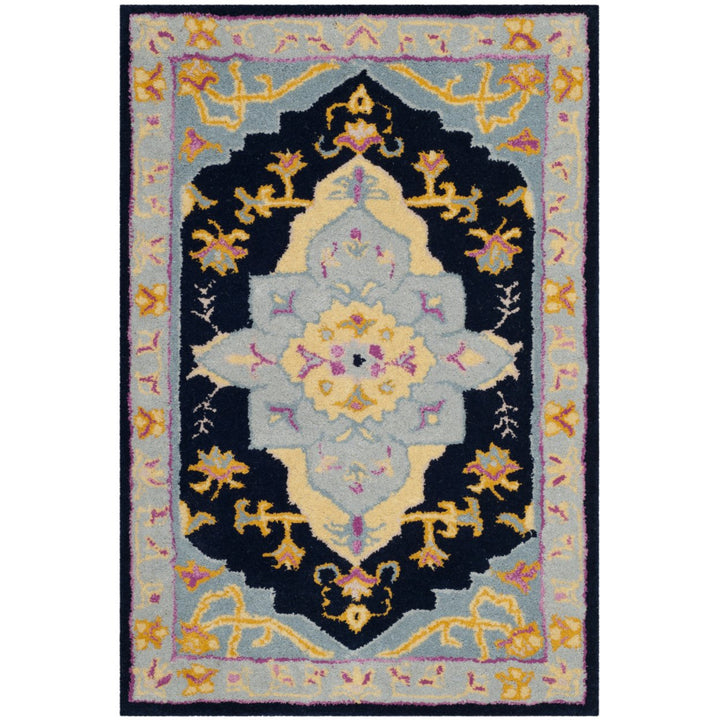 SAFAVIEH Bellagio BLG506C Handmade Navy Blue / Multi Rug Image 1