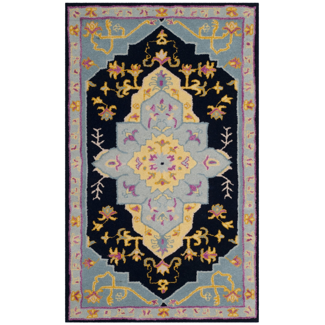 SAFAVIEH Bellagio BLG506C Handmade Navy Blue / Multi Rug Image 9