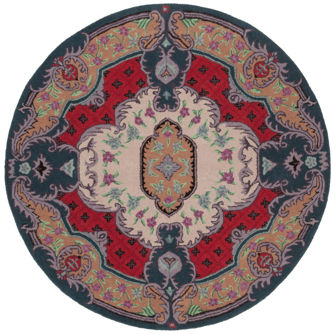 SAFAVIEH Bellagio BLG535A Handmade Ivory / Pink Rug Image 5