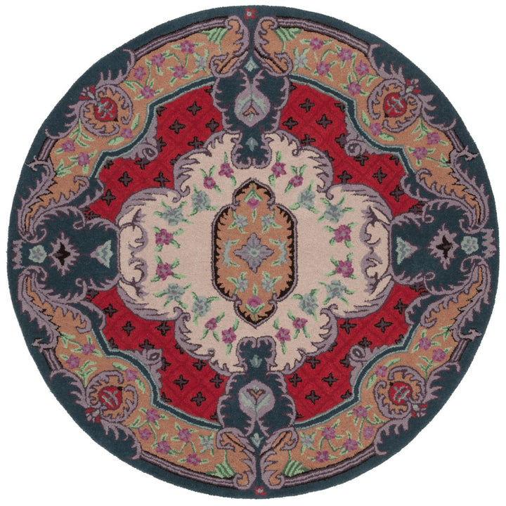 SAFAVIEH Bellagio BLG535A Handmade Ivory / Pink Rug Image 1