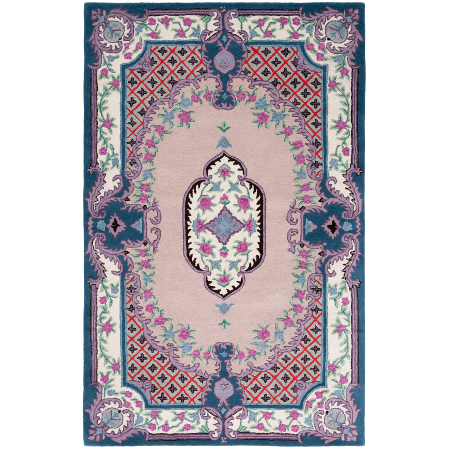 SAFAVIEH Bellagio BLG535U Handmade Pink / Ivory Rug Image 1