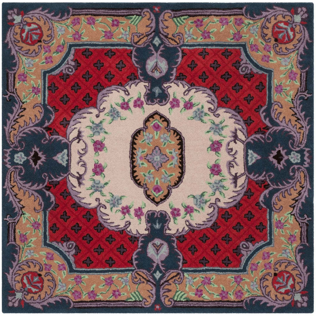 SAFAVIEH Bellagio BLG535A Handmade Ivory / Pink Rug Image 6