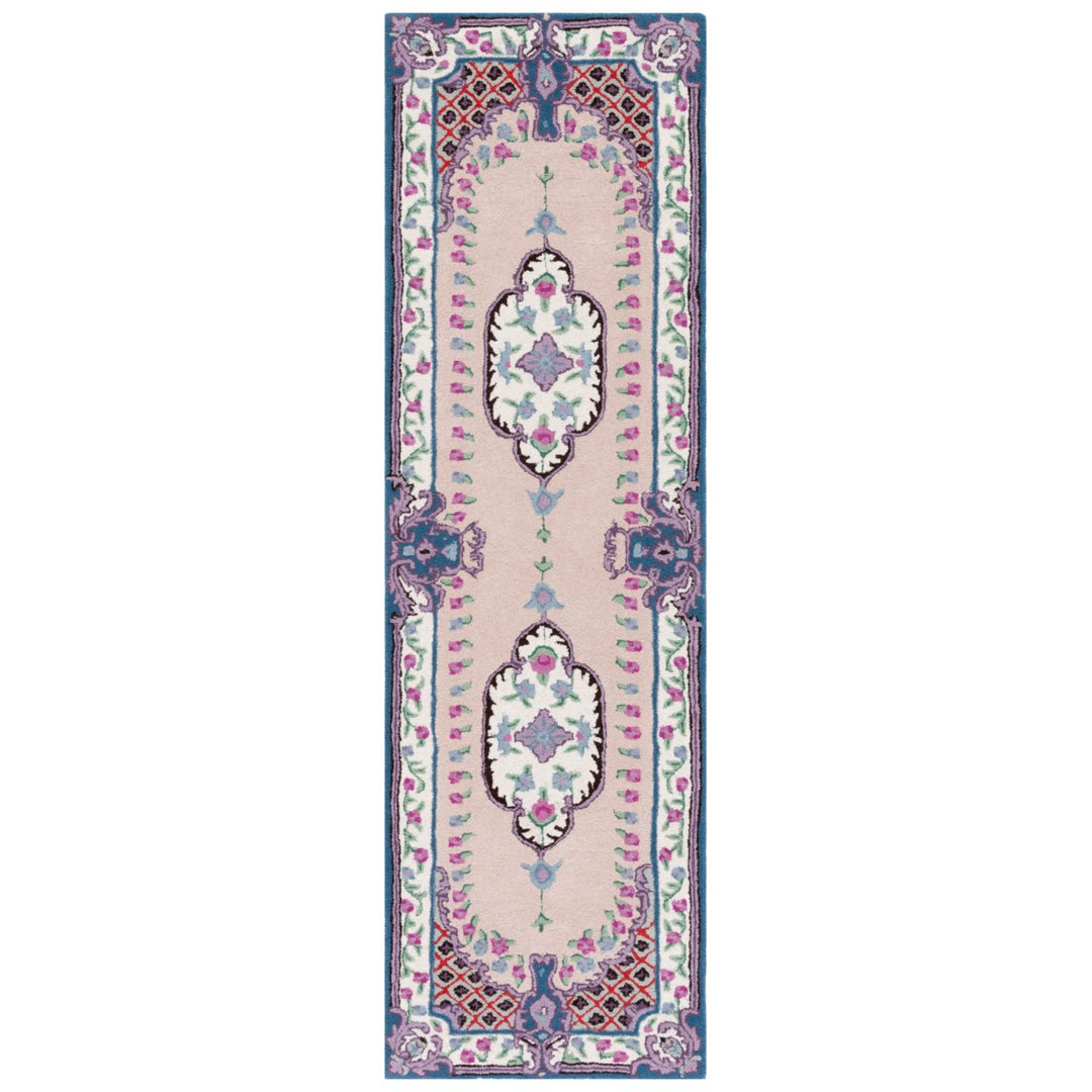 SAFAVIEH Bellagio BLG535U Handmade Pink / Ivory Rug Image 1