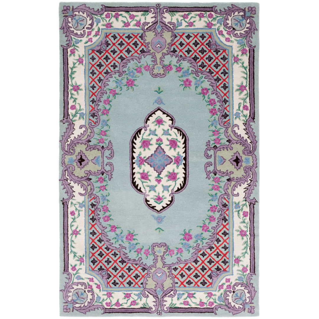 SAFAVIEH Bellagio BLG535Y Light Green / Ivory Rug Image 1