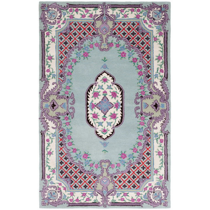 SAFAVIEH Bellagio BLG535Y Light Green / Ivory Rug Image 1