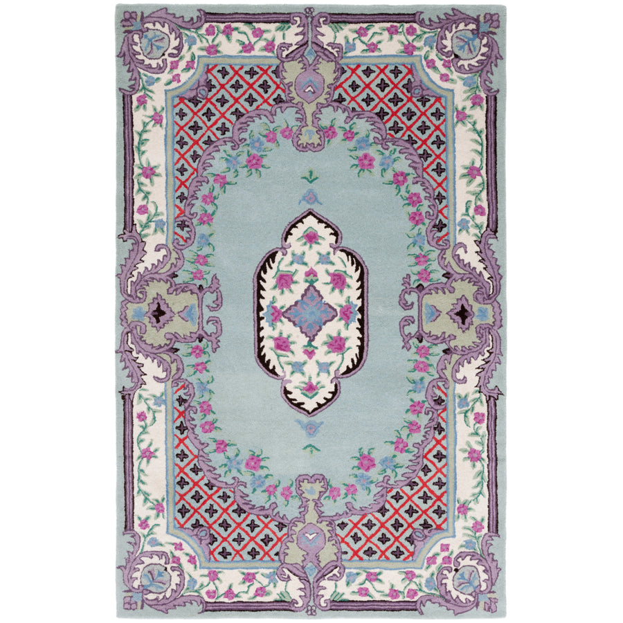 SAFAVIEH Bellagio BLG535Y Light Green / Ivory Rug Image 1