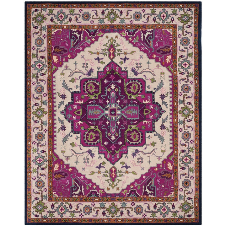 SAFAVIEH Bellagio BLG541A Handmade Ivory / Pink Rug Image 1