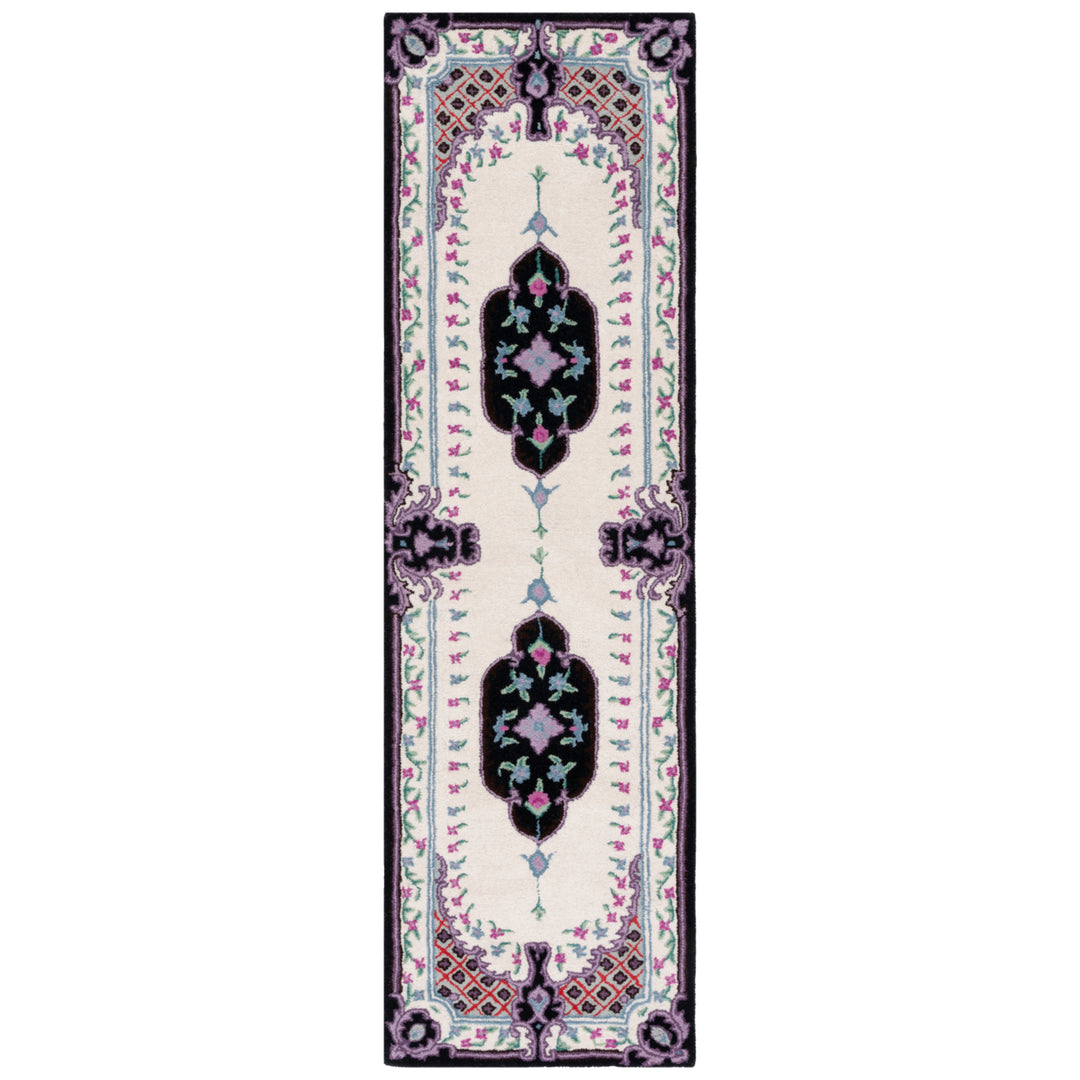 SAFAVIEH Bellagio BLG535X Handmade Ivory / Black Rug Image 2