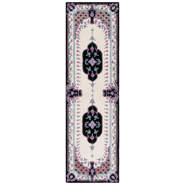 SAFAVIEH Bellagio BLG535X Handmade Ivory / Black Rug Image 1