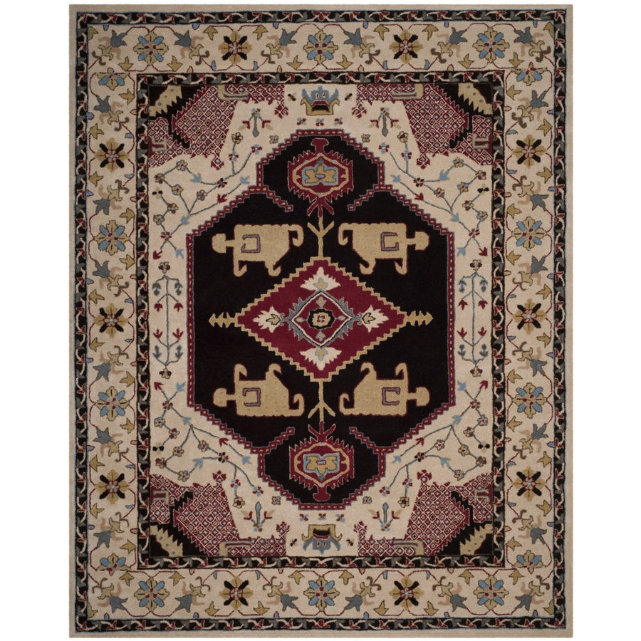 SAFAVIEH Bellagio BLG549A Handmade Beige / Black Rug Image 1