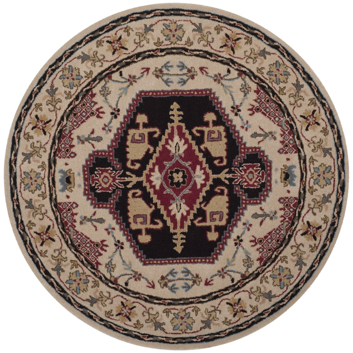 SAFAVIEH Bellagio BLG549A Handmade Beige / Black Rug Image 4