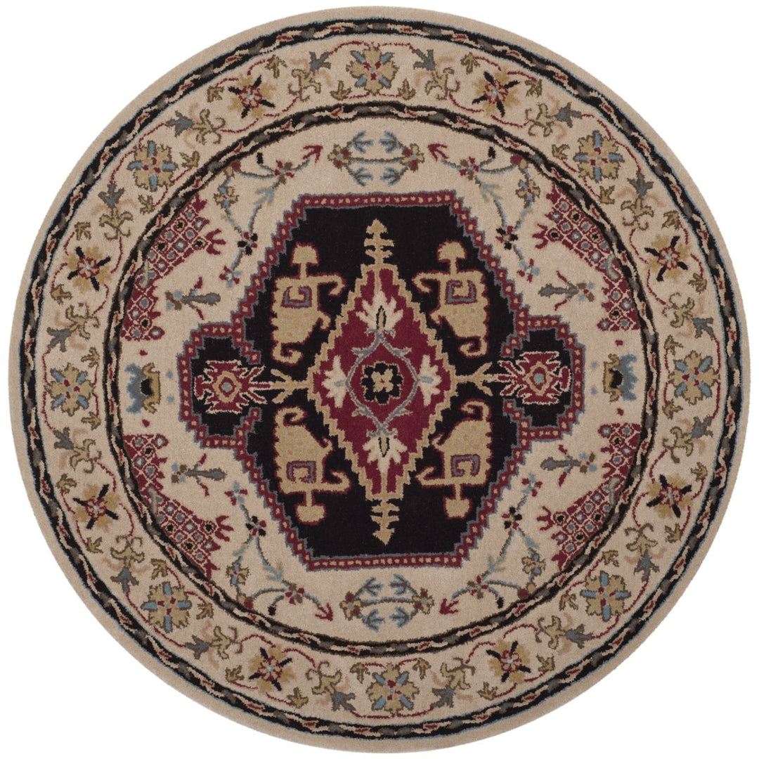 SAFAVIEH Bellagio BLG549A Handmade Beige / Black Rug Image 1