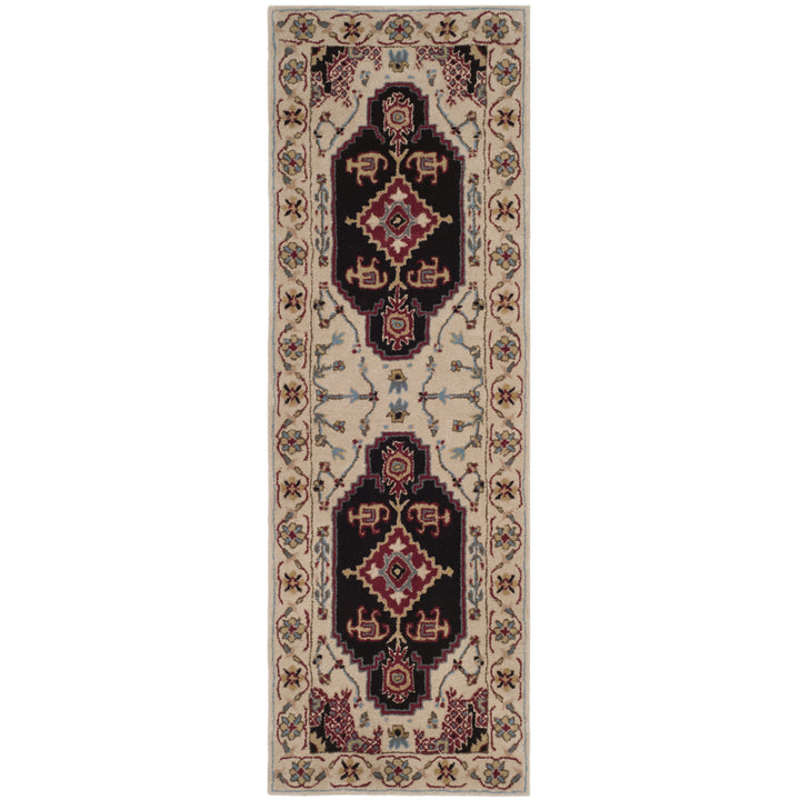 SAFAVIEH Bellagio BLG549A Handmade Beige / Black Rug Image 5