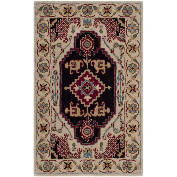 SAFAVIEH Bellagio BLG549A Handmade Beige / Black Rug Image 8