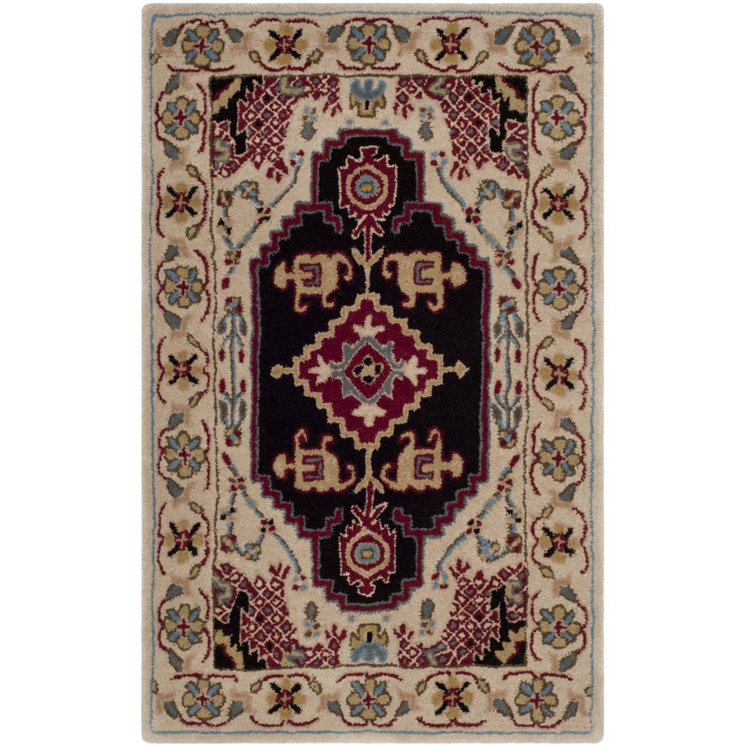 SAFAVIEH Bellagio BLG549A Handmade Beige / Black Rug Image 1