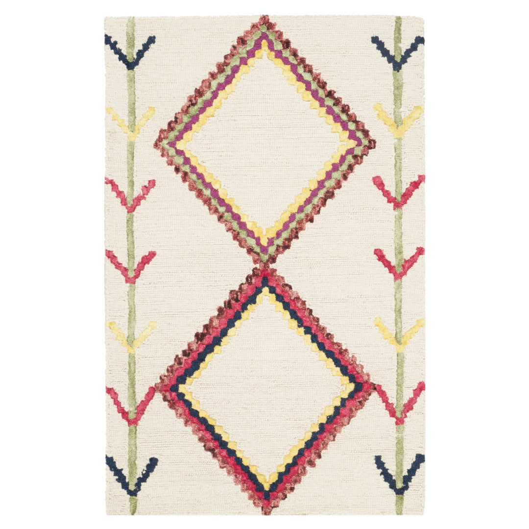 SAFAVIEH Bellagio BLG563A Handmade Ivory / Multi Rug Image 1