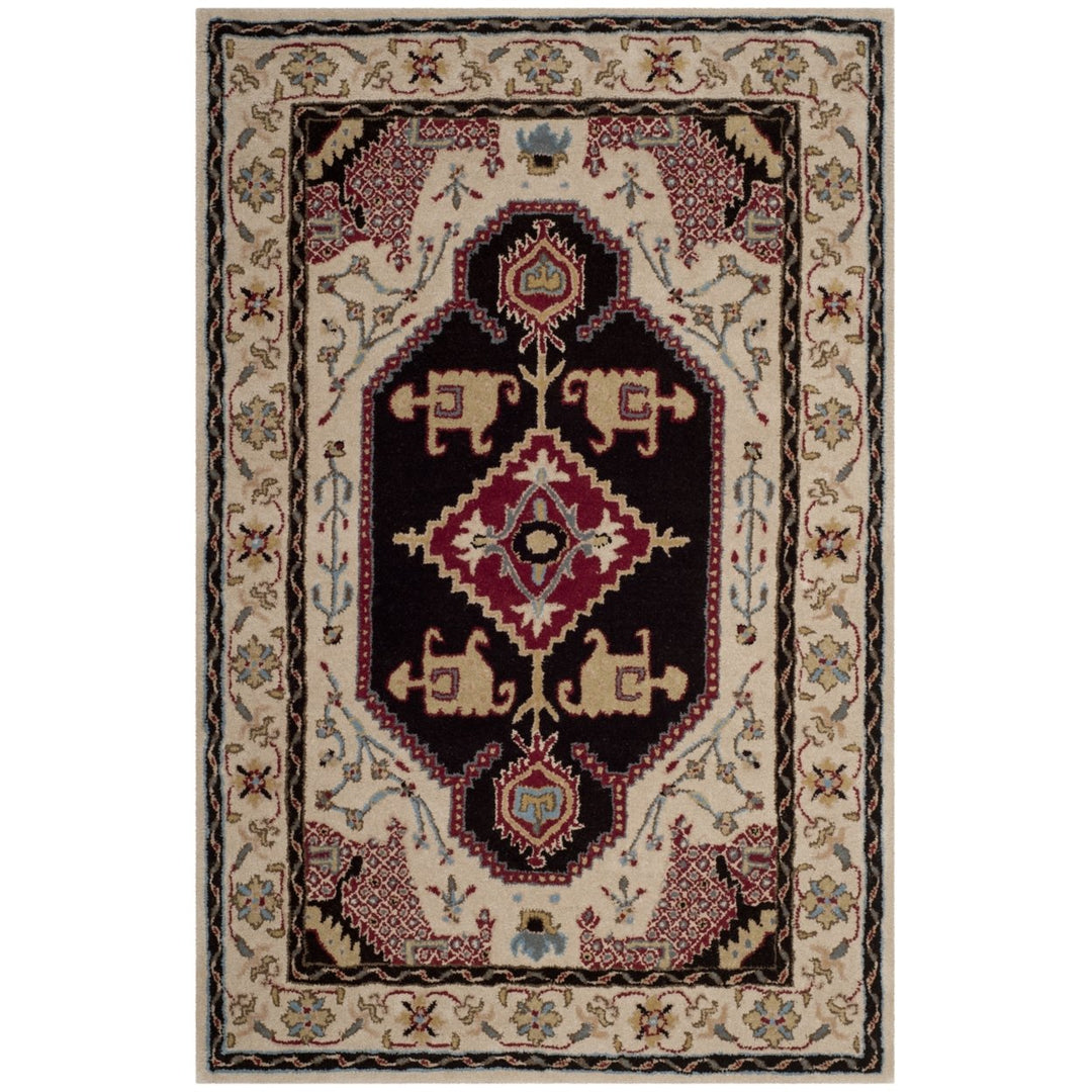 SAFAVIEH Bellagio BLG549A Handmade Beige / Black Rug Image 9