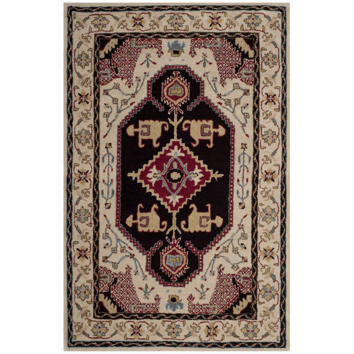 SAFAVIEH Bellagio BLG549A Handmade Beige / Black Rug Image 9