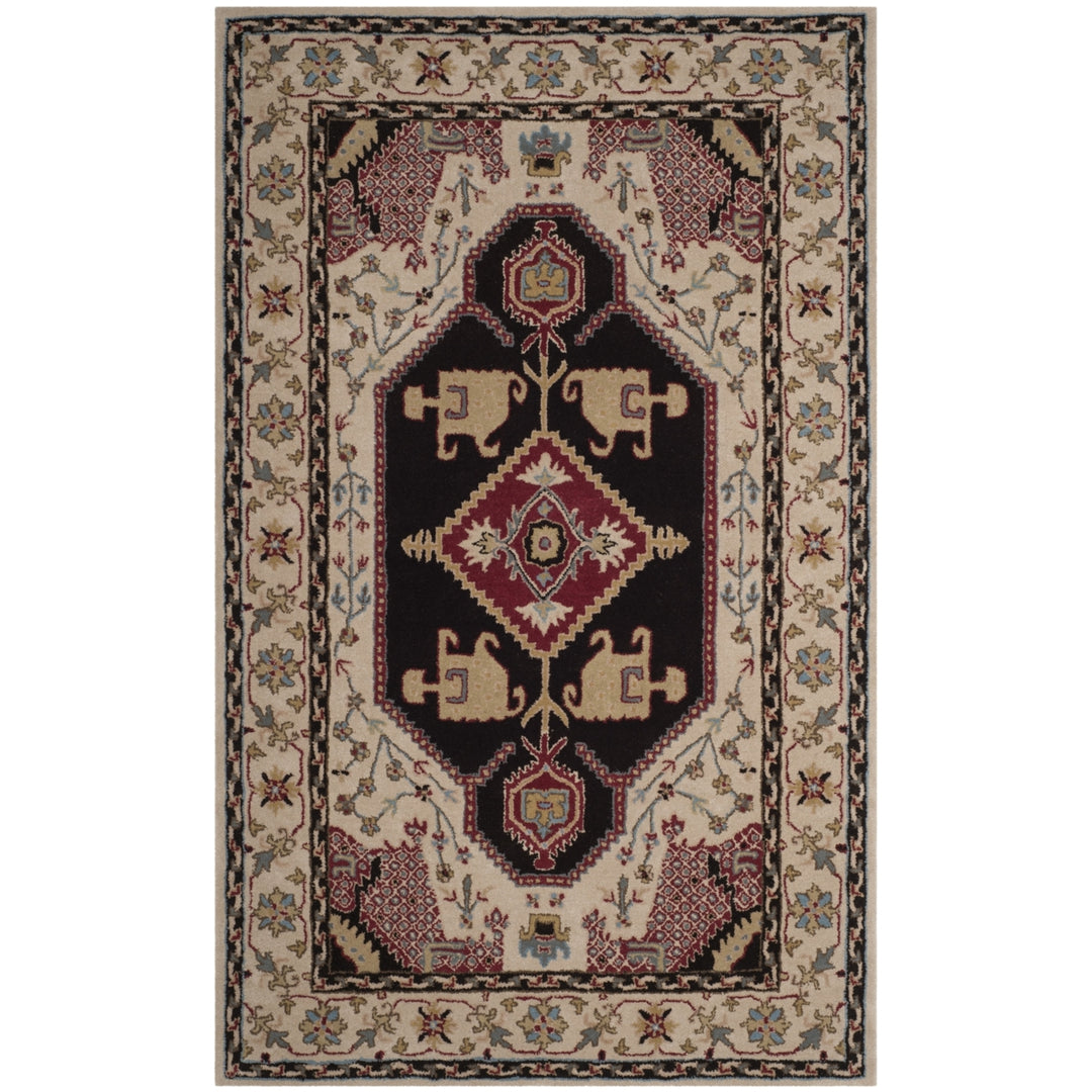 SAFAVIEH Bellagio BLG549A Handmade Beige / Black Rug Image 10