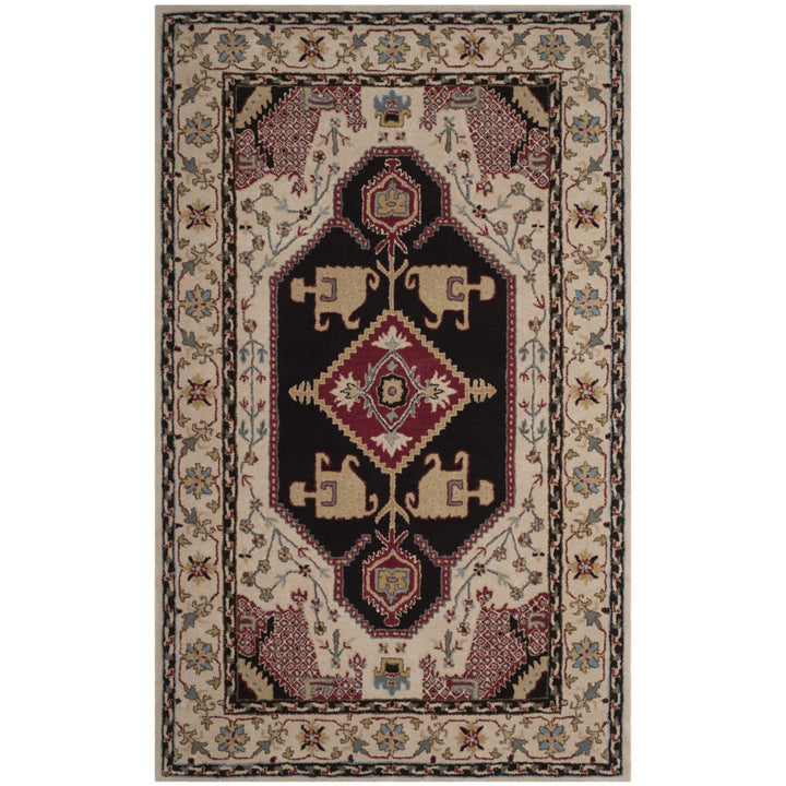 SAFAVIEH Bellagio BLG549A Handmade Beige / Black Rug Image 10