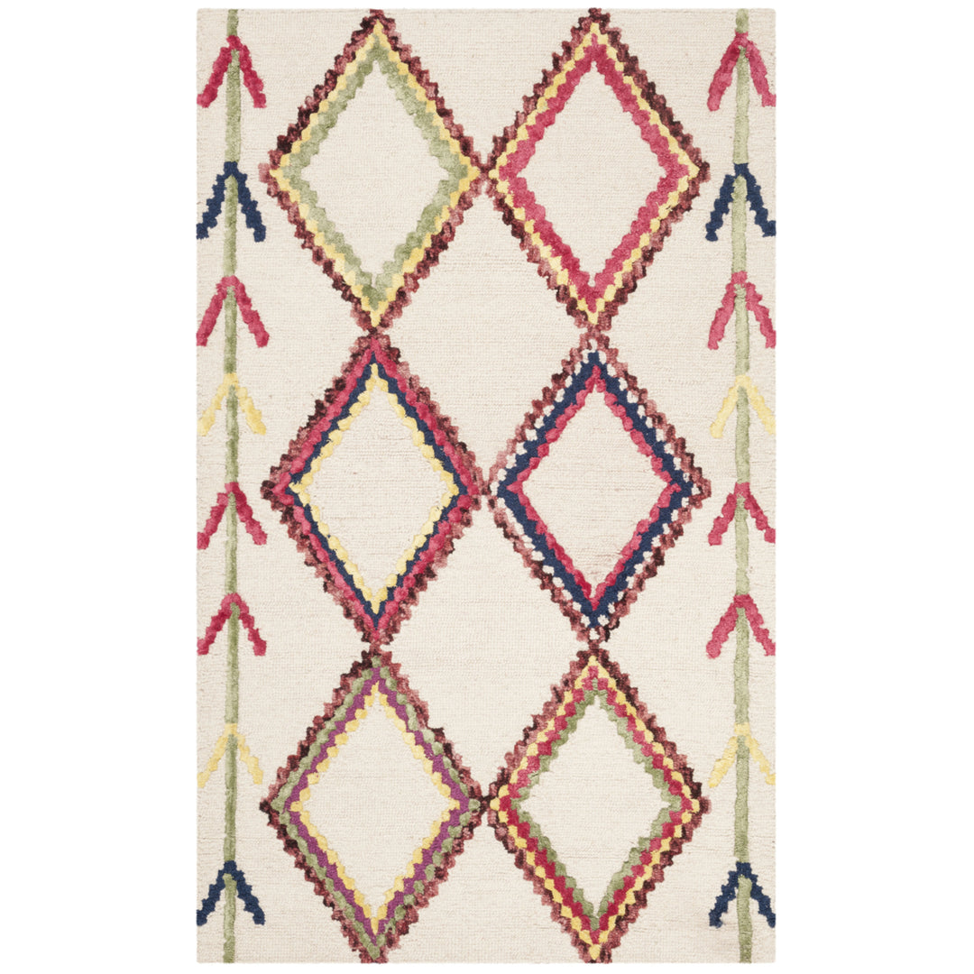 SAFAVIEH Bellagio BLG563A Handmade Ivory / Multi Rug Image 4