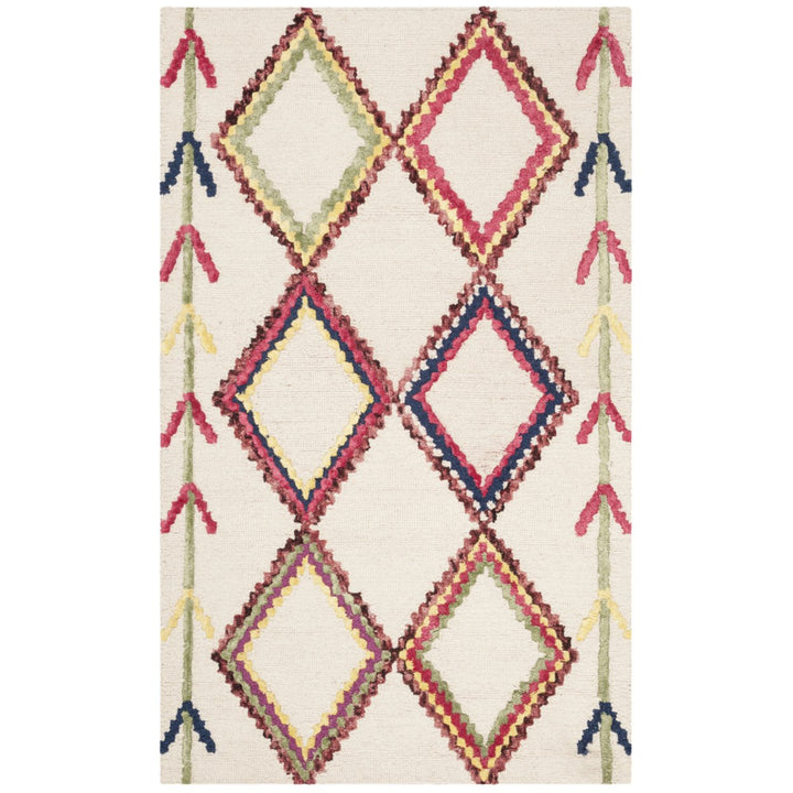 SAFAVIEH Bellagio BLG563A Handmade Ivory / Multi Rug Image 1