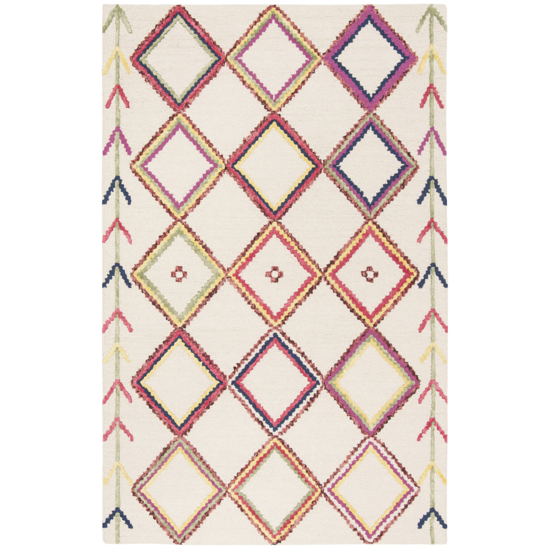 SAFAVIEH Bellagio BLG563A Handmade Ivory / Multi Rug Image 5