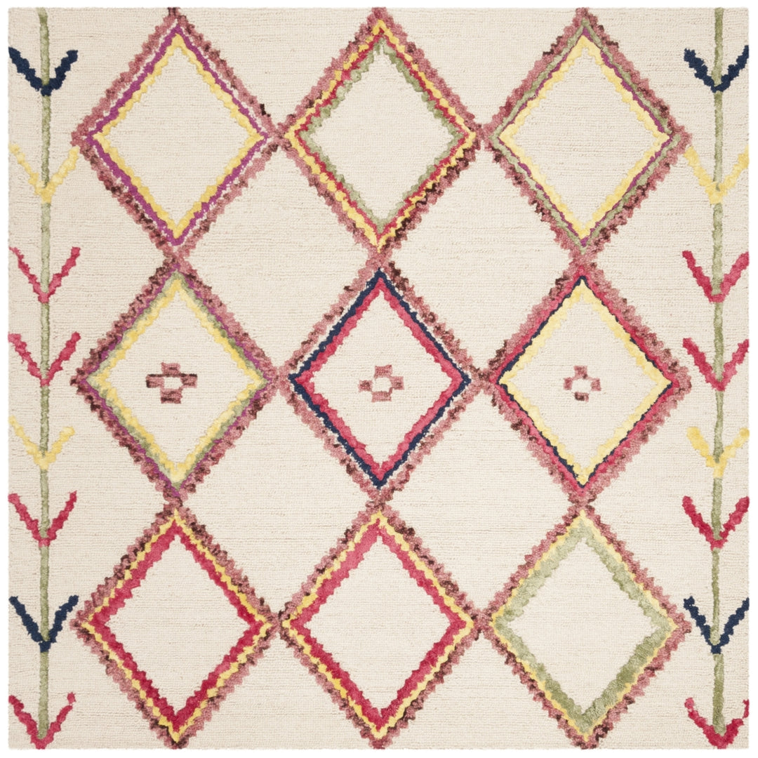 SAFAVIEH Bellagio BLG563A Handmade Ivory / Multi Rug Image 7