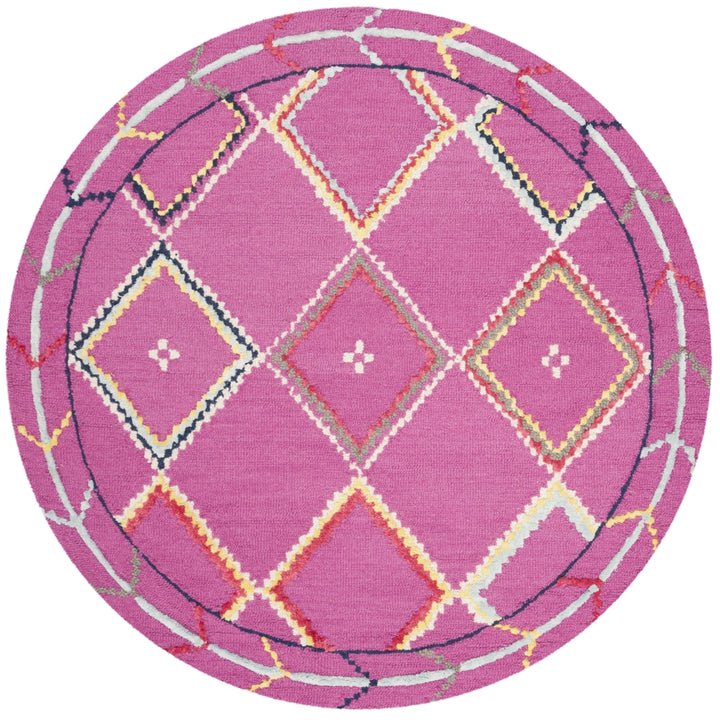 SAFAVIEH Bellagio BLG563R Handmade Fuchsia / Multi Rug Image 4