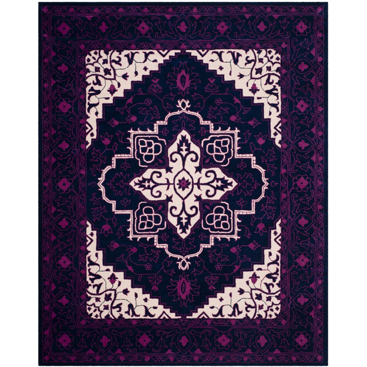 SAFAVIEH Bellagio BLG597A Handmade Purple / Ivory Rug Image 1