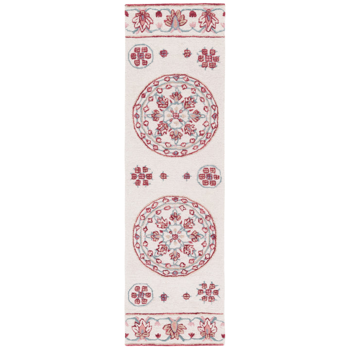 SAFAVIEH Bellagio BLG601A Handmade Ivory / Red Rug Image 3