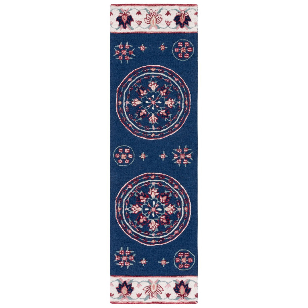 SAFAVIEH Bellagio BLG601N Handmade Navy / Ivory Rug Image 1