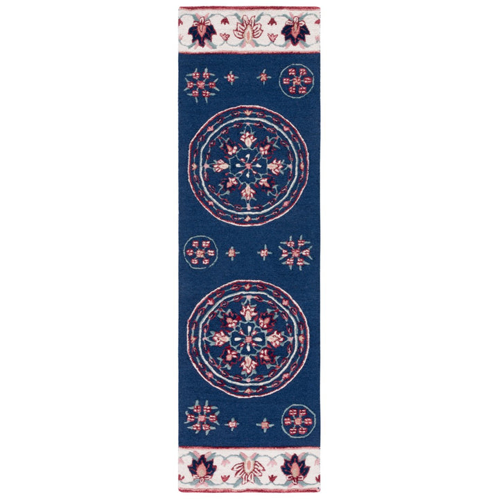 SAFAVIEH Bellagio BLG601N Handmade Navy / Ivory Rug Image 1