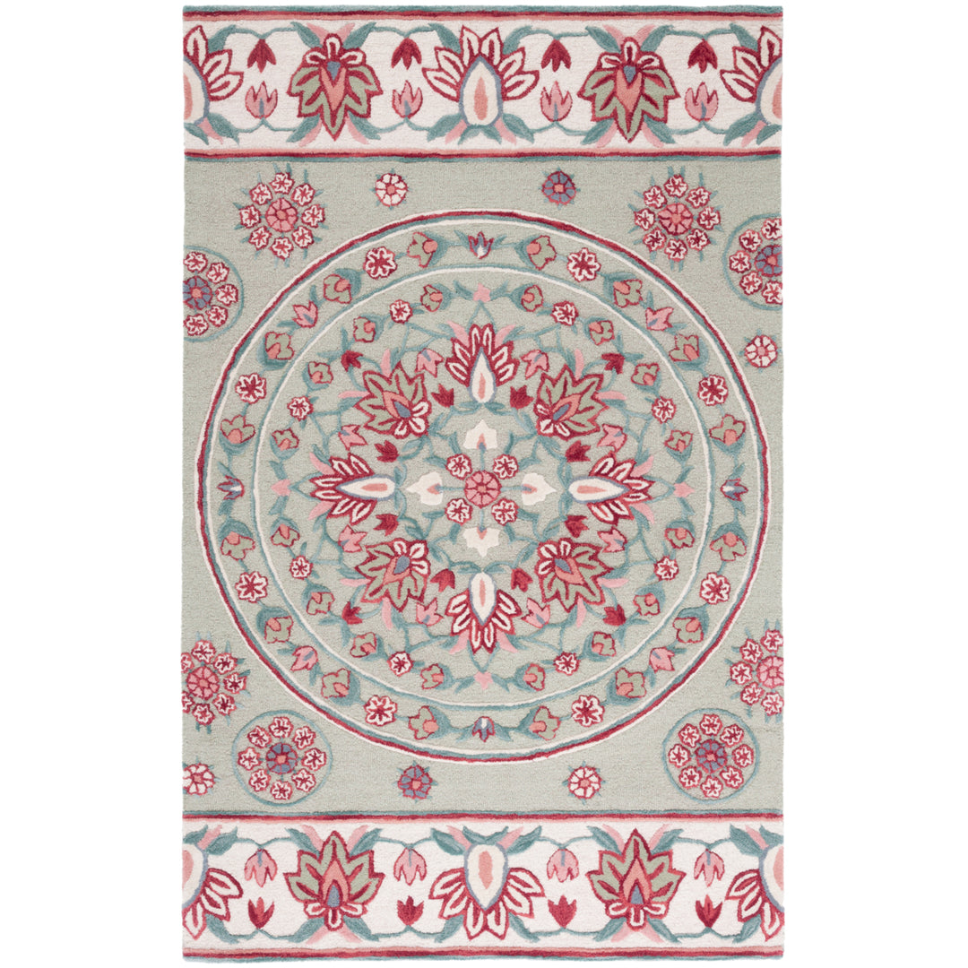 SAFAVIEH Bellagio BLG601W Handmade Sage / Ivory Rug Image 1