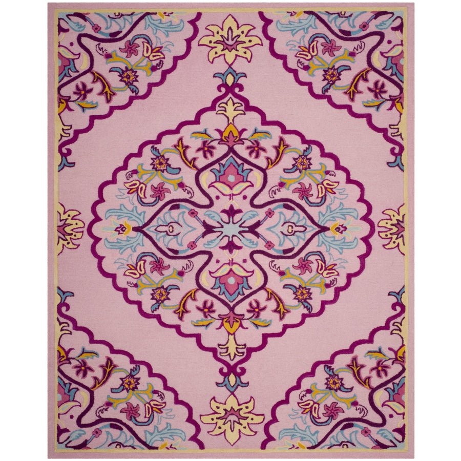 SAFAVIEH Bellagio BLG605A Handmade Pink / Multi Rug Image 1