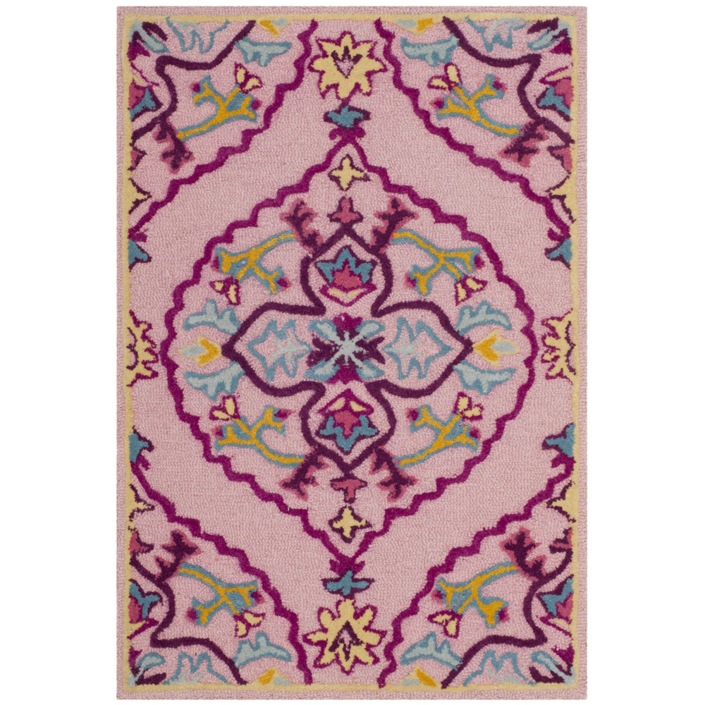 SAFAVIEH Bellagio BLG605A Handmade Pink / Multi Rug Image 2