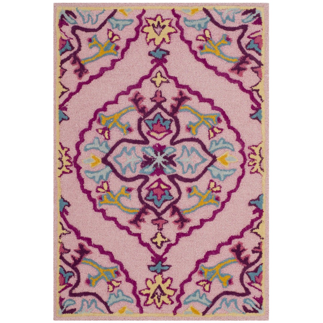 SAFAVIEH Bellagio BLG605A Handmade Pink / Multi Rug Image 2